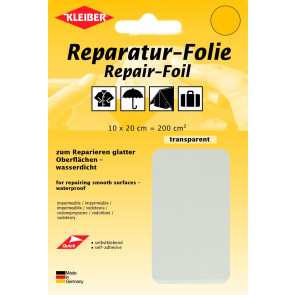 KLEIBER Reparaturfolie-selbstklebend 10cmx20cm/transparent