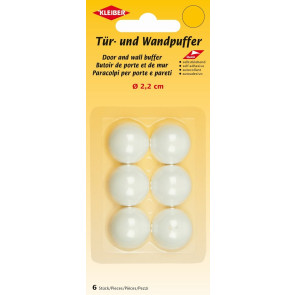 KLEIBER Tür- u Wandpuffer, selbstklebend 6Stk.weiß
