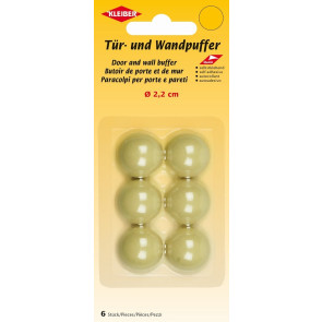 KLEIBER Tür- u Wandpuffer, selbstklebend 6Stk/beige