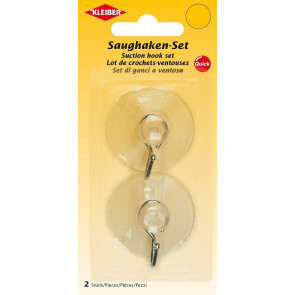KLEIBER Saughaken Set  2Stk./Ø4cm/transparent