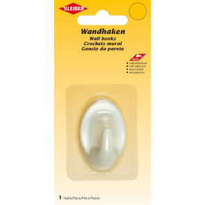 KLEIBER Haken, selbstklebend 32 mmx53mm/weiß