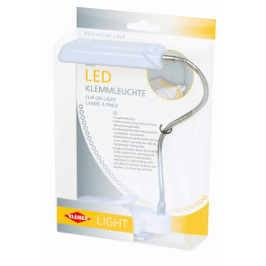 KLEIBER LED Mini Klemm-Leuchte weiß