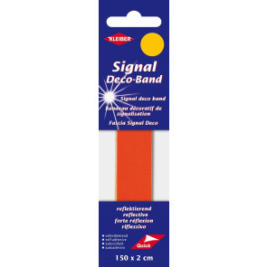 KLEIBER Signal-Deco-Band 150cmx2cm/neonrot