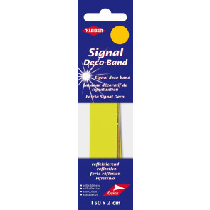KLEIBER Signal-Deco-Band 150cmx2cm/neongelb
