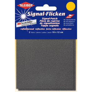 KLEIBER Signal-Flicken selbstkl. 3M 2x10cmx12cm/silber