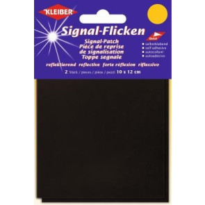 KLEIBER Signal-Flicken selbstkl. 2x10cmx12cm/schwarz