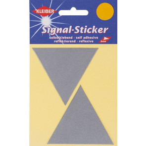KLEIBER Signal Sticker gr. Dreiecke  2x6,7cmx5,8cm/silber
