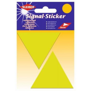 KLEIBER Signal Sticker gr. Dreiecke  2x6,7cmx5,8cm/neongelb