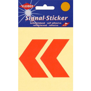 KLEIBER Signal-Sticker Pfeile  2x5,3cmx7,0cm/neonrot