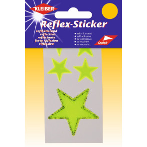 KLEIBER Reflex-Sticker Sterne gelb