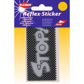 KLEIBER Reflex-Sticker Stop silber