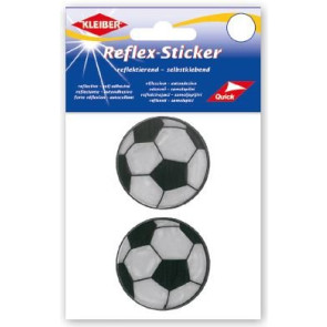 KLEIBER Reflex-Sticker Fussbälle 2xØ6,5cm/silber
