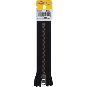 KLEIBER Reißverschluss, Metallschiene 10cmx5mm/sw