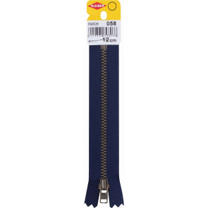 KLEIBER Reißverschluss, Metallschiene 12cmx5mm/marine