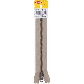 KLEIBER Reißverschluss, Metallschiene 12cmx5mm/beige