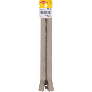 KLEIBER Reißverschluss, Metallschiene 14cmx5mm/beige