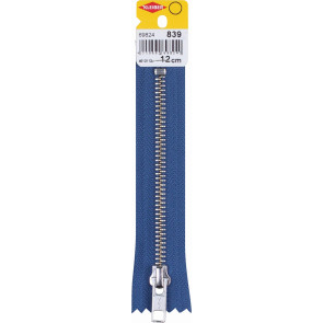 KLEIBER Reißverschluss, Metallschiene 12cmx6mm/jeansblau