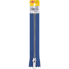KLEIBER Reißverschluss, Metallschiene 14cmx6mm/jeansblau