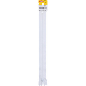 KLEIBER Reißverschluss, Spiralschiene Kst. 22cmx4mm/weiß