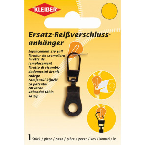 KLEIBER Ersatz-Reißverschlussanhänger schwarz1