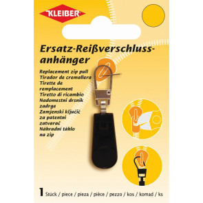 KLEIBER Ersatz-Reißverschlussanhänger schwarz2