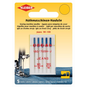 KLEIBER ORGAN Nähmaschinen-Nadeln Jeans/5Stk./90-100