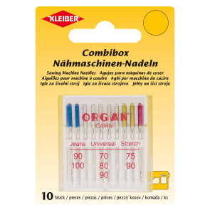 KLEIBER ORGAN Nähmaschinen-Nadeln Combibox/10Stk./70-100