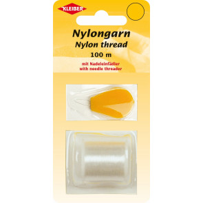KLEIBER Nylongarn transp. 1Rolleá100m+Nadeleinfädler