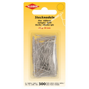 KLEIBER Stecknadeln 300Stk./30mm/silber