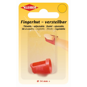 KLEIBER Fingerhut verstellbar rot