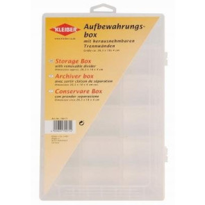 KLEIBER Aufbewahrungsbox 27x16,5x5,5cm/transparent