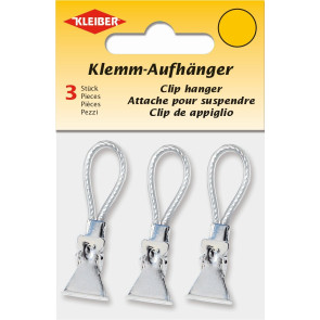 KLEIBER Klemm-Aufhänger  3er Set weiß