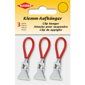 KLEIBER Klemm-Aufhänger 3er Set  rot