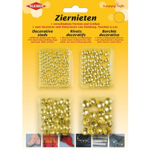 KLEIBER Ziernieten-Sortiment gold