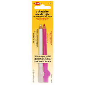 KLEIBER Schneiderkreidestift 2Stk./9cm/weiß,rosa