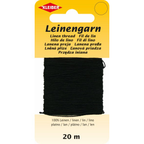 KLEIBER Leinengarn 20m/schwarz