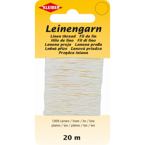 KLEIBER Leinengarn 20m/weiß