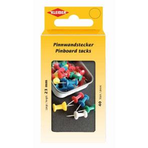 KLEIBER Pinnwandstecker  40Stk./bunt