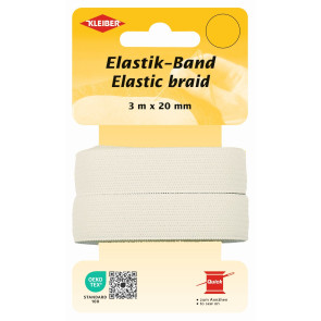 KLEIBER Elastikband 20mmx3m/weiß