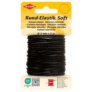 KLEIBER Rund-Elastik Soft Ø3mmx5m/schwarz