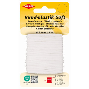 KLEIBER Rund-Elastik Soft Ø3mmx5m/weiß