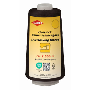 KLEIBER Overlock-Nähmaschinengarn 2500m/schwarz