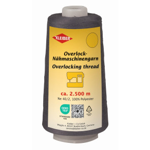 KLEIBER Overlock-Nähmaschinengarn 2500m/dunkelgrau