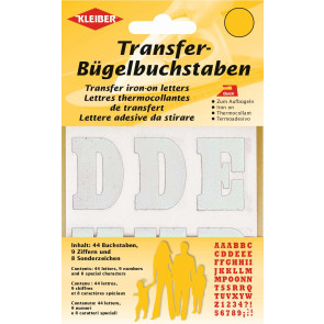 KLEIBER Transfer-Bügel-Buchstaben 3,5cmx3cm/weiß