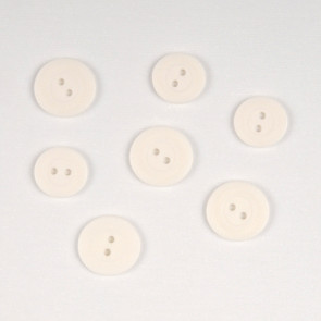 KLEIBER Wäscheknöpfe 12Stk./Ø6x1,7cm,6x1,5cm/altweiß