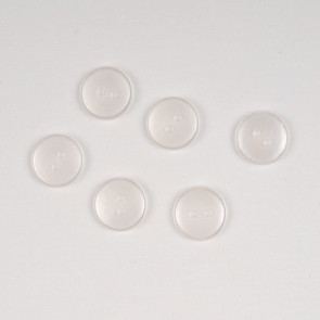 KLEIBER Hemdenknöpfe 25Stk./Ø1,5cm/transparent