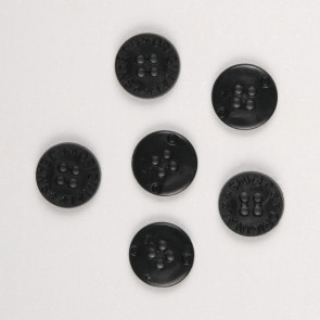 KLEIBER Hemdenknöpfe 12Stk./Ø1,5cm/schwarz