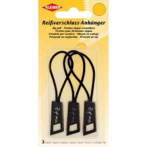 KLEIBER Reißverschlussanhänger 3Stk./rosarotorange