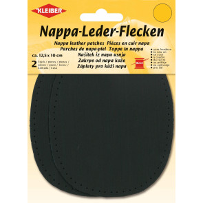 KLEIBER Nappa-Lederflecken 2x12,5cmx10cm/schwarz