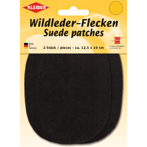 KLEIBER Wildlederflecken klein 2x12,5cmx10cm/schwarz